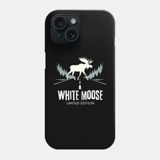 Le retour de l'élan blanc dans l'Alberta au Canada Phone Case