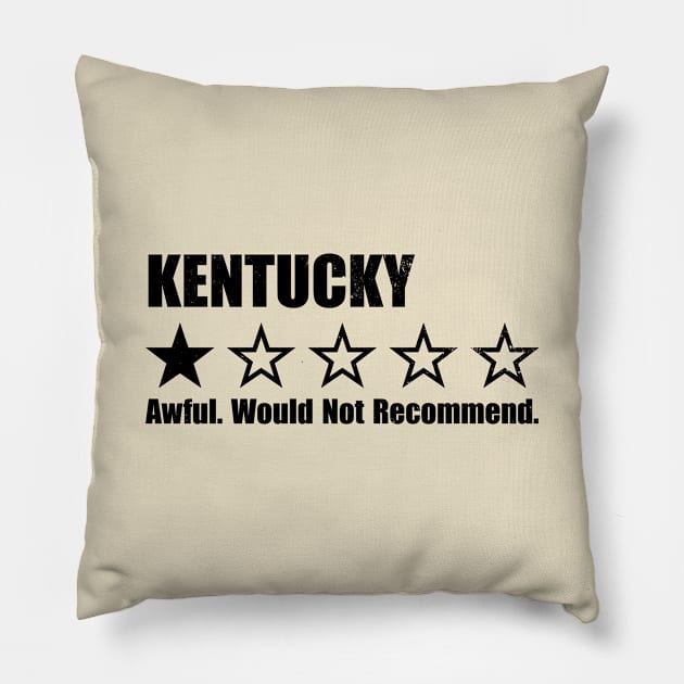 Kentucky One Star Review Pillow by Rad Love