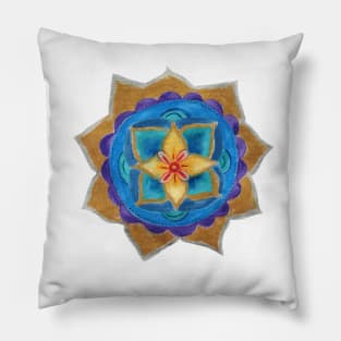 Blue Mandala Pillow