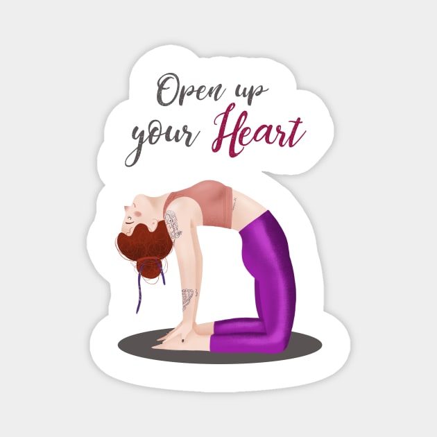 Open up your Heart Magnet by Gummy Illustrations