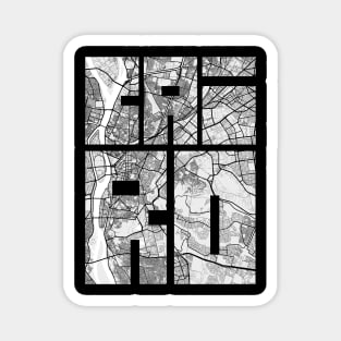 Cairo, Egypt City Map Typography - Light Magnet