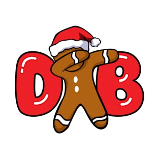 Dabbing Gingerbread Man Christmas Cookie T-Shirt