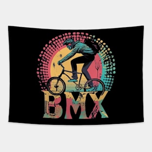 BMX Grunge Sun for Men Women Kids and Bike Riders Tapestry