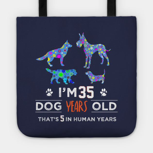 5th Birthday Dog Design Unique Gift Ideas Animal Tragetasche