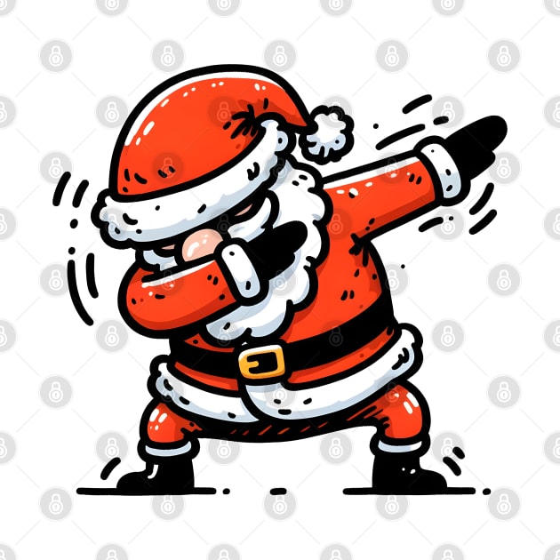 Christmas Dabbing Santa Claus by MZeeDesigns