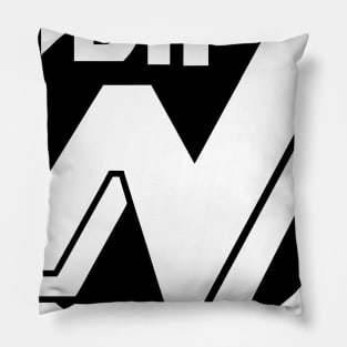 Wily Symbol v.white Pillow