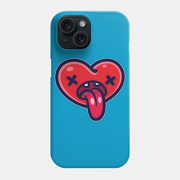 Hear Fun Emoji Valentines Day Phone Case by teeleoshirts