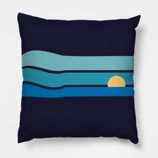 Retro Setting Sun Pillow