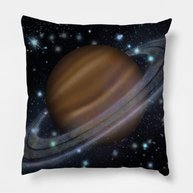 Saturn Pillow by FreckledTaurusDesign 