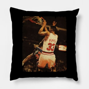 Scottie Pippen vs Patric Ewing 'Over 33' Pillow