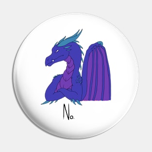 No Dragon (Indigo) Pin