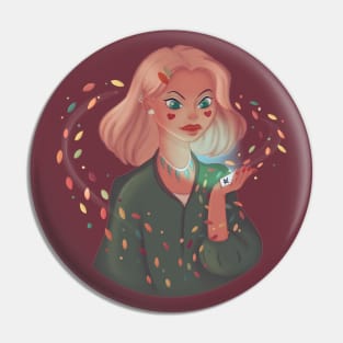 Spring girl Pin