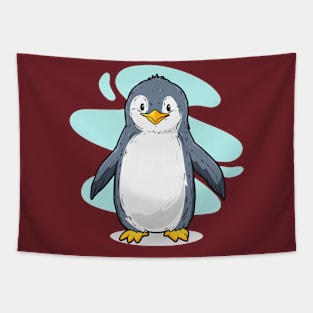 Penguin Illustration Funny Tapestry