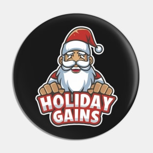 Festive Fitness: Santa’s Holiday Gains Pin