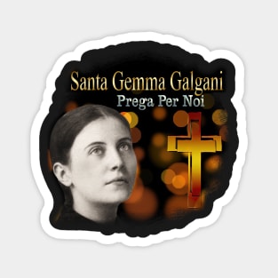 Saint Gemma Galgani Catholic Saint & Mystice Visions of Guardian Angel Magnet