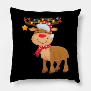 Reindeer Christmas Pillow