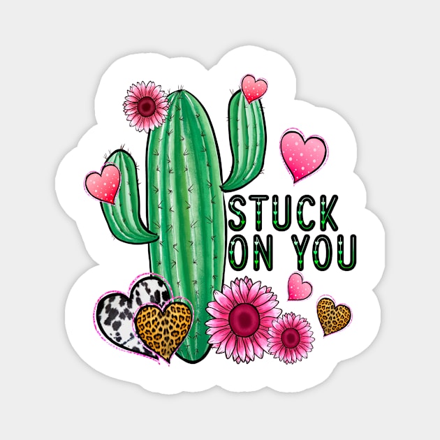 Stuck On You T Shirt Valentine T shirt For Women Magnet by Pretr=ty
