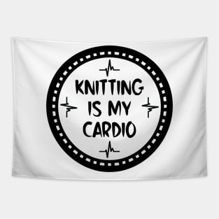 Knitting Is My Cardio Tapestry