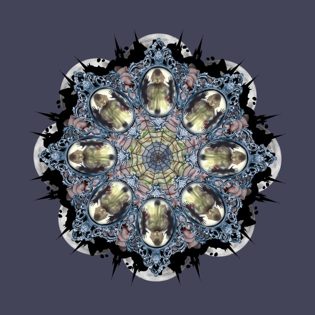 blue ghost in the mirror mandala by burenkaUA