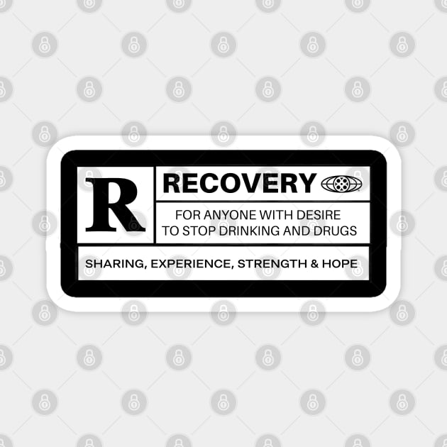 R for Recovery Magnet by David Hurd Designs