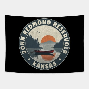 John Redmond Reservoir Kansas Sunset Tapestry