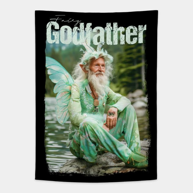 Fairy Godfather Tapestry by All The Fae Things