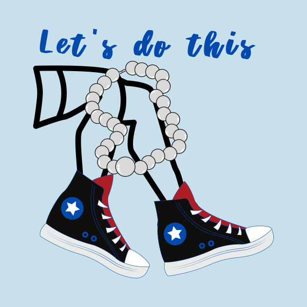 Chucks and Pearls/ Kamala Harris by Rebecca Abraxas - Brilliant Possibili Tees