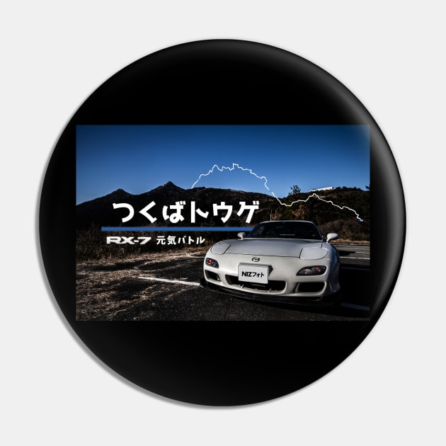 RX7 Reigning Mt. Tsukuba Pin by Neo Version