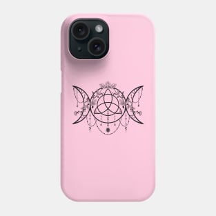 Triple Moon Triquetra Phone Case