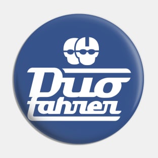 Duo driver logo v.2 (white) Pin