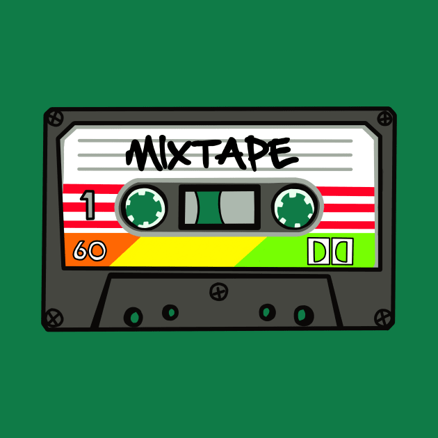 Cassette Mixtape by LefTEE Designs