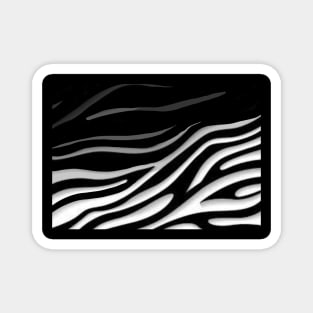 Zebra Stripes Pattern Magnet