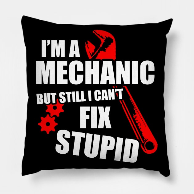 mechanic Pillow by FUNNY LIFE