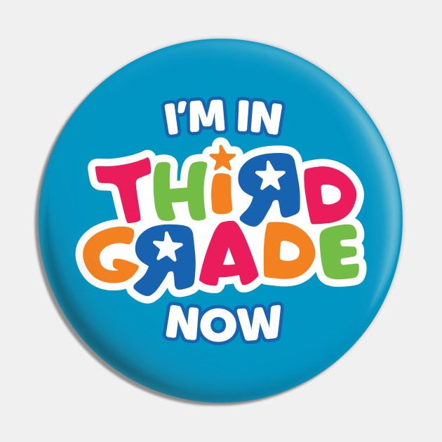 Third Grade T-Shirt Pin by TeeStreetPlayground