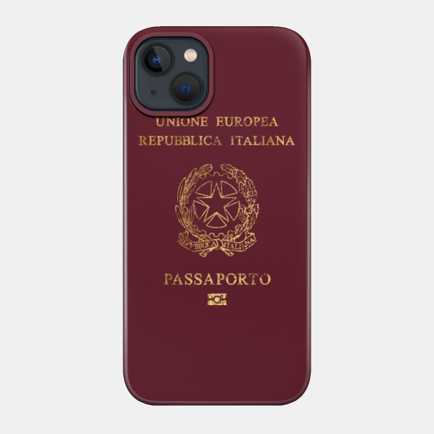 Italian Passport - Vintage Gold - Italy - Phone Case
