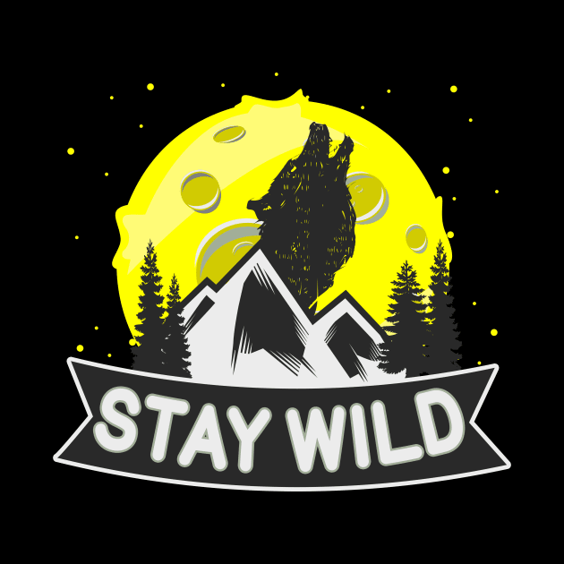 Wilderness Wolf by Foxxy Merch