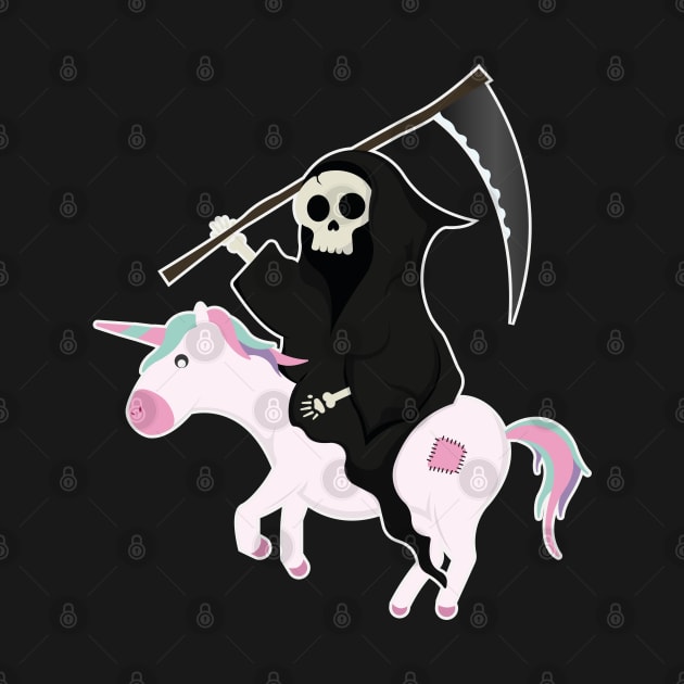 Death Riding Unicorn by Marzuqi che rose