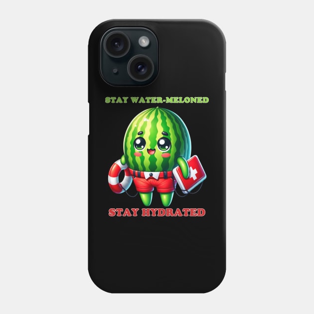 Lifeguard Melon - Hydration Hero Phone Case by vk09design