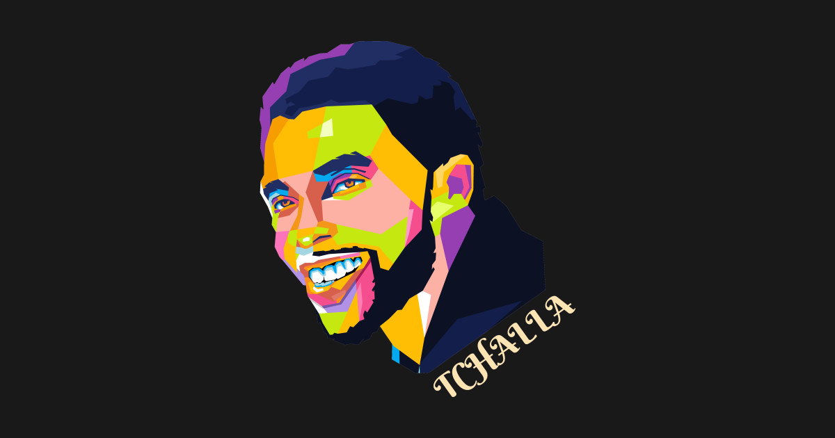 Chadwick Boseman head pop art portrait - Chadwick Boseman ...