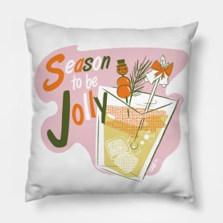 Season to be Jolly by Cathy Clark-Ramirez Pillow