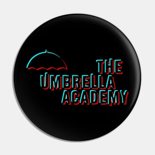 The Umbrella Academy Glitch Logo Pin