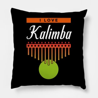 i love Kalimba Thump Piano African Music Instrument Gift Pillow