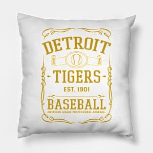 Vintage Tigers American Baseball Pillow