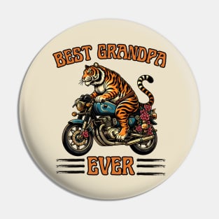 Best Grandpa Ever Biking Pin