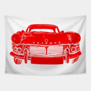 Triumph Spitfire 4 Mk2 1960s classic car red inversion Tapestry