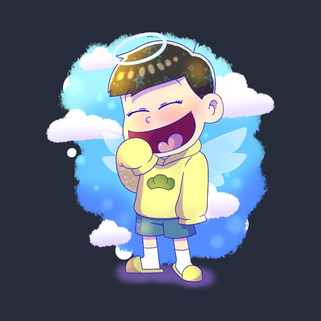 Osomatsu-san : Jyushimatsu Chibi (Angel) by UndertaleSquirrel