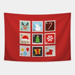 Christmas Stamps | Gift Ideas | Cute Design Tapestry