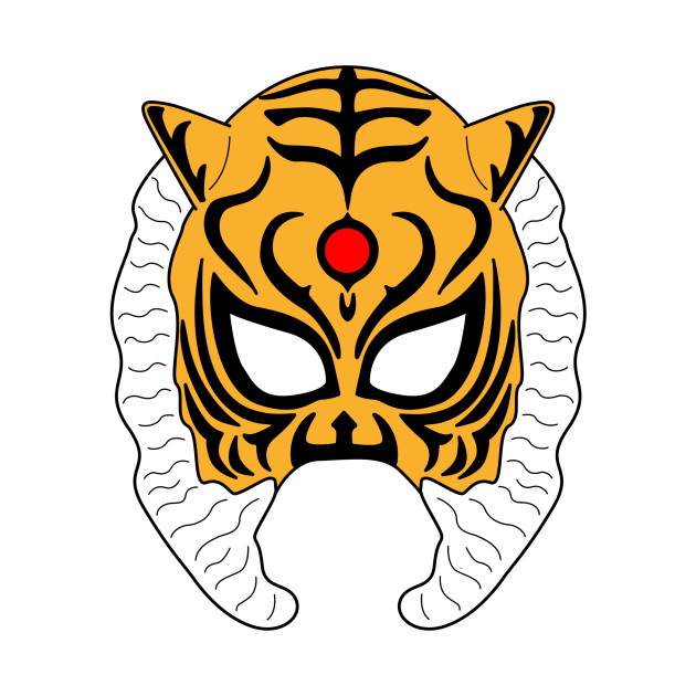 Tiger Mask Pro Wrestling Baseball TShirt TeePublic