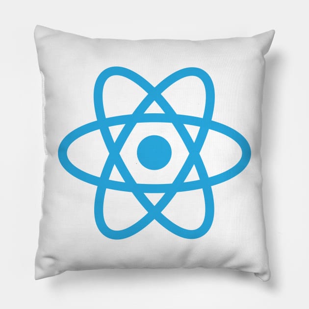 React JS Logo Pillow by hipstuff