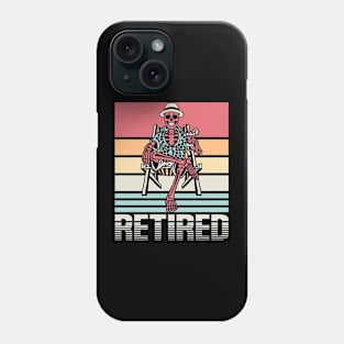 Retired Skeleton Sunburn Phone Case